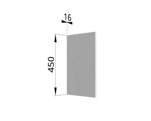 Панель торцевая (для шкафа горизонтального высокого) ВПГ Ройс (Графит софт)