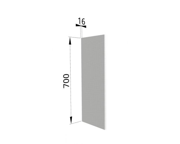 Панель торцевая (для шкафа верхнего высотой 700 мм) П Ройс (Маус софт)