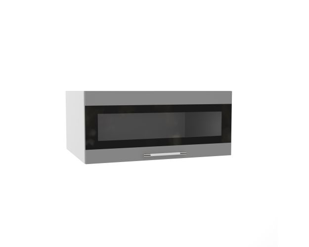 Скала ГПГСФ 800 шкаф верхний горизонтальный глубокий (Гранит Грей/корпус Серый)
