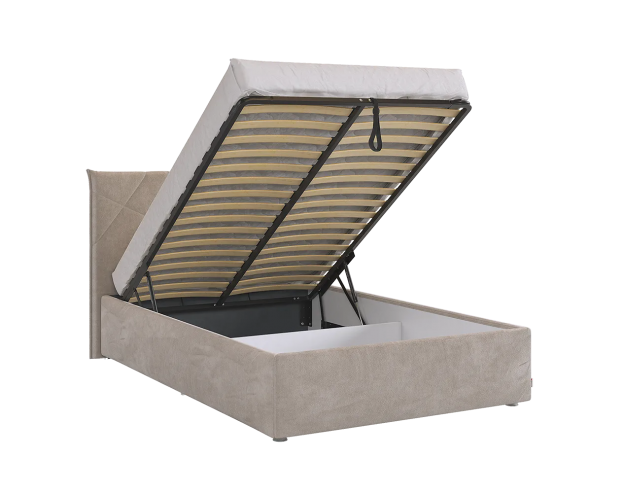 Кровать с подъёмным механизмом 1200 Квест латте (велюр) Кровать с подъёмным механизмом 1200 Квест латте (велюр)