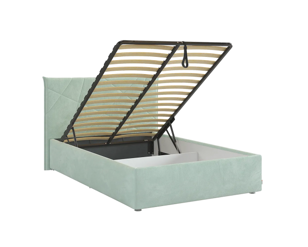 Кровать с подъёмным механизмом 1200 Квест мята (велюр) Кровать с подъёмным механизмом 1200 Квест мята (велюр)