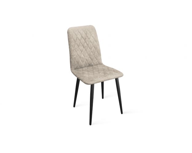 Стул «Стенли» К1С Черный муар/Микровелюр Wellmart Dark Beige